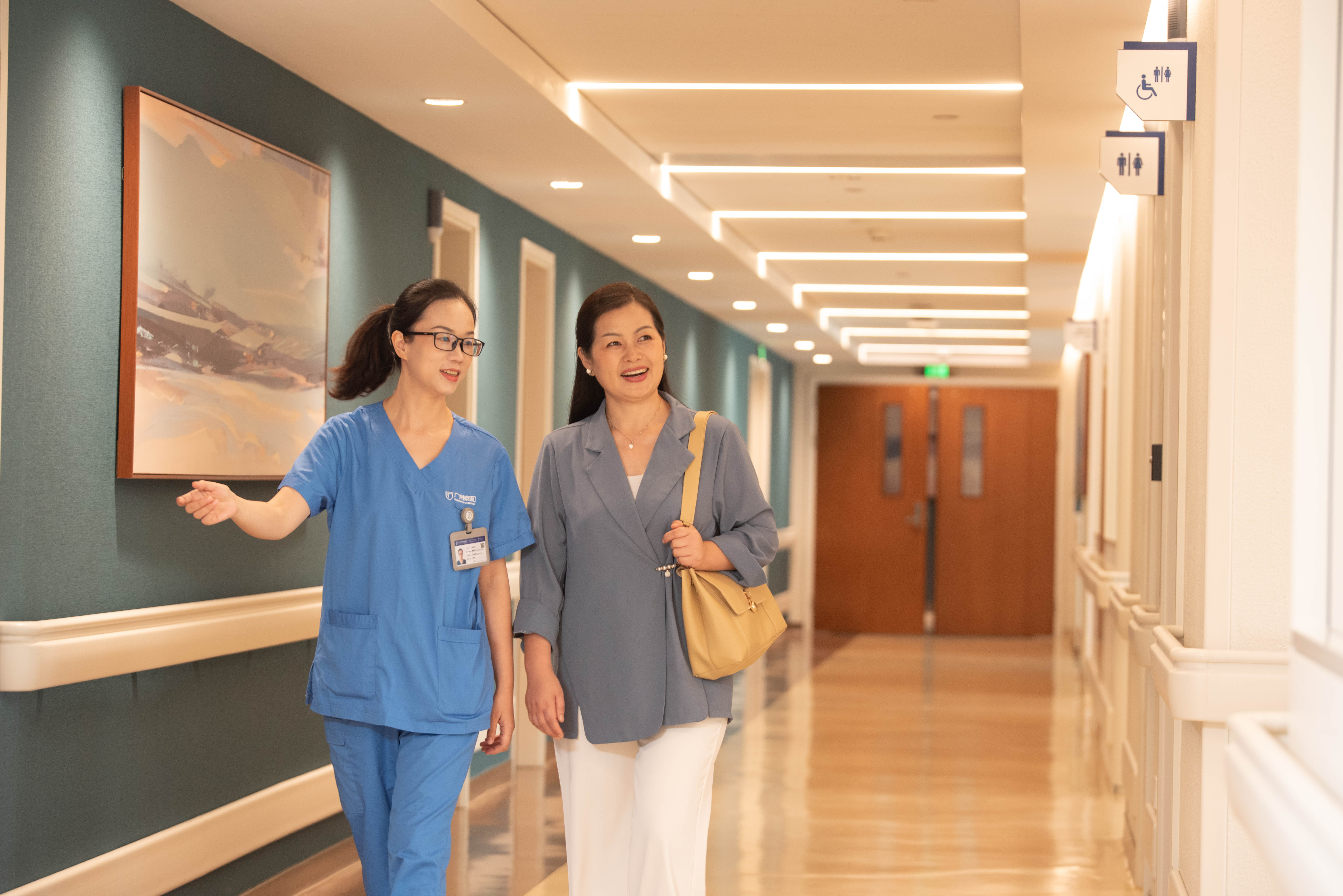 International patient lounge and care environment at GCCC